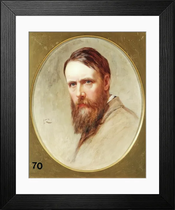 Framed Print : Self Portrait, 1894. Creator: George Reid Framed Print : Self Portrait, 1894. Creator: George Reid