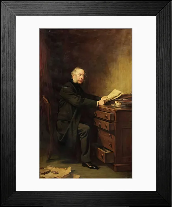 Framed Print : John Angus, Town Clerk, 1875. Creator: George Reid Framed Print : John Angus, Town Clerk, 1875. Creator: George Reid