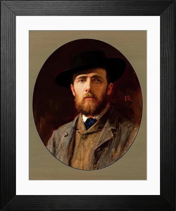 Framed Print : Self Portrait, 1882. Creator: George Reid