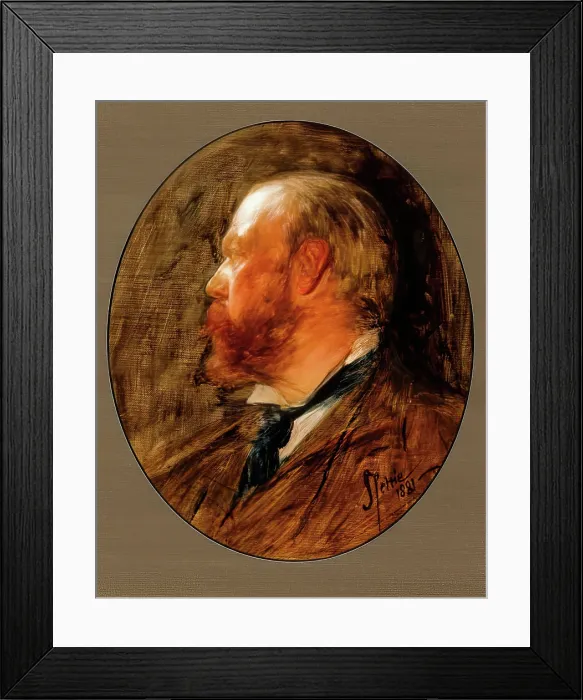 Framed Print : Self Portrait, 1881. Creator: John Pettie Framed Print : Self Portrait, 1881. Creator: John Pettie