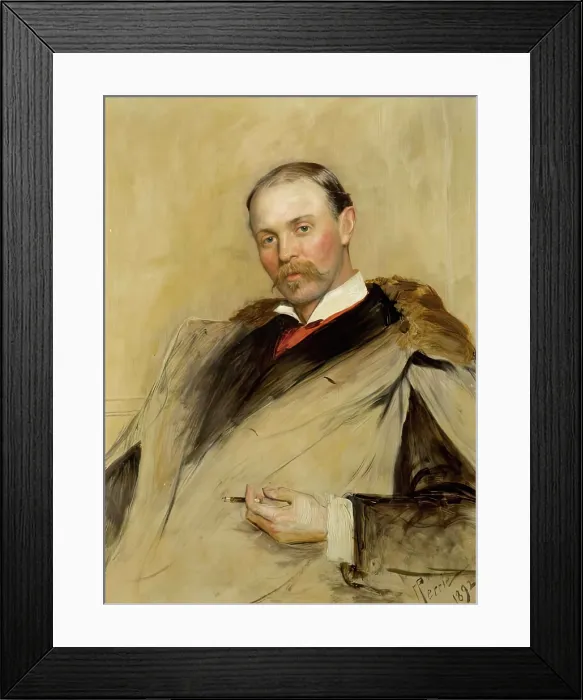 Framed Print : J. Coutts Michie ARSA, 1892. Creator: John Pettie Framed Print : J. Coutts Michie ARSA, 1892. Creator: John Pettie