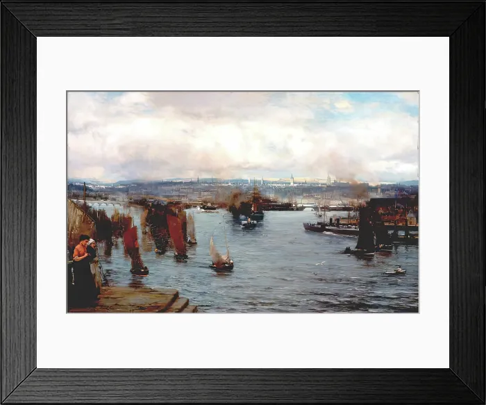 Framed Print : Aberdeen Harbour, 1897. Creator: David Farquharson Framed Print : Aberdeen Harbour, 1897. Creator: David Farquharson