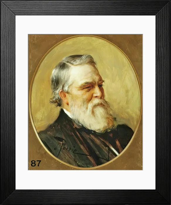 Framed Print : John Loughborough Pearson, RA, 1887. Creator: John Pettie
