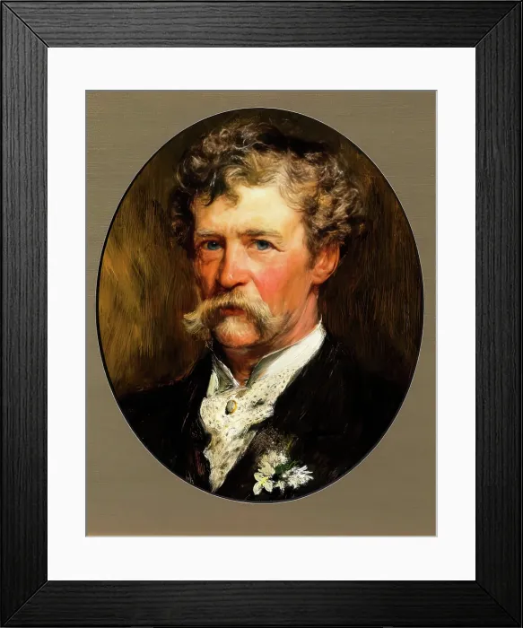 Framed Print : Sir Joseph Edgar Boehm, RA, 1883. Creator: John Pettie Framed Print : Sir Joseph Edgar Boehm, RA, 1883. Creator: John Pettie