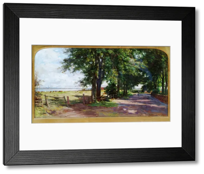 Framed Print : The Avenue at Old Montrose, 1865. Creator: George Reid Framed Print : The Avenue at Old Montrose, 1865. Creator: George Reid