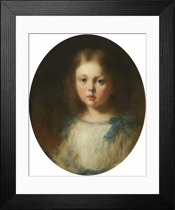 Framed Print : Esther Emily Ayling, 1872. Creator: George Reid Framed Print : Esther Emily Ayling, 1872. Creator: George Reid