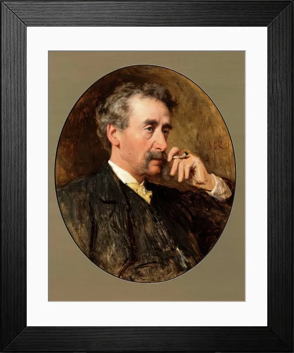 Framed Print : Charles S. Keene, 1881. Creator: George Reid Framed Print : Charles S. Keene, 1881. Creator: George Reid