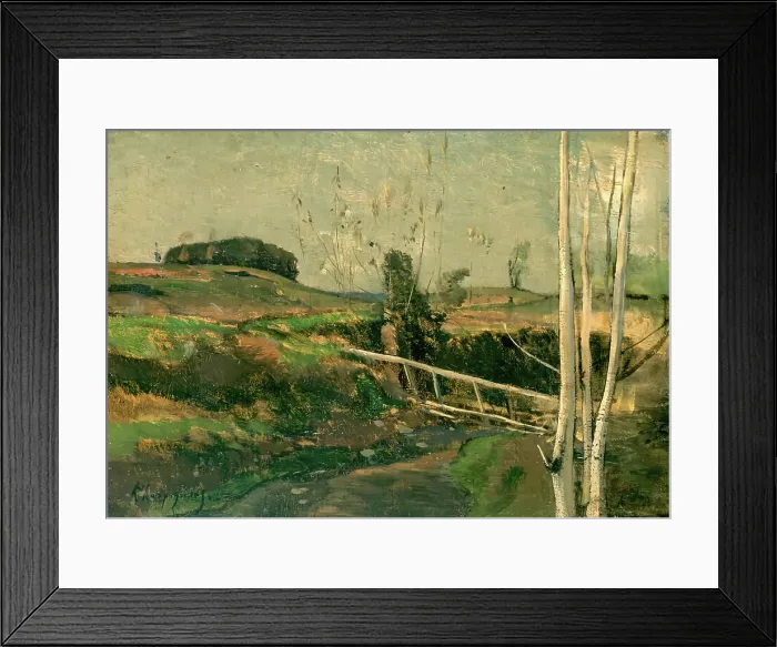 Framed Print : Landscape, c1840-1910. Creator: Henri-Joseph Harpignies Framed Print : Landscape, c1840-1910. Creator: Henri-Joseph Harpignies