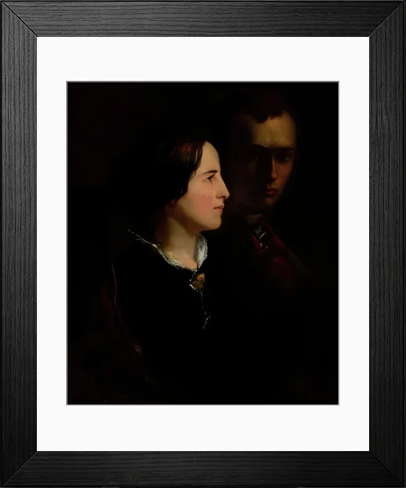 Framed Print : The Artist and his Wife, c1840s. Creator: John Phillip Framed Print : The Artist and his Wife, c1840s. Creator: John Phillip