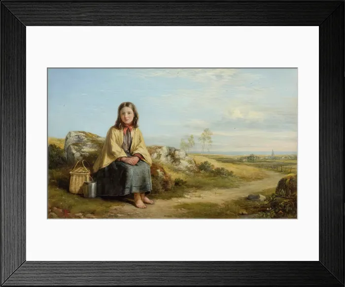 Framed Print : Rest by the Wayside, 1864. Creator: George Reid