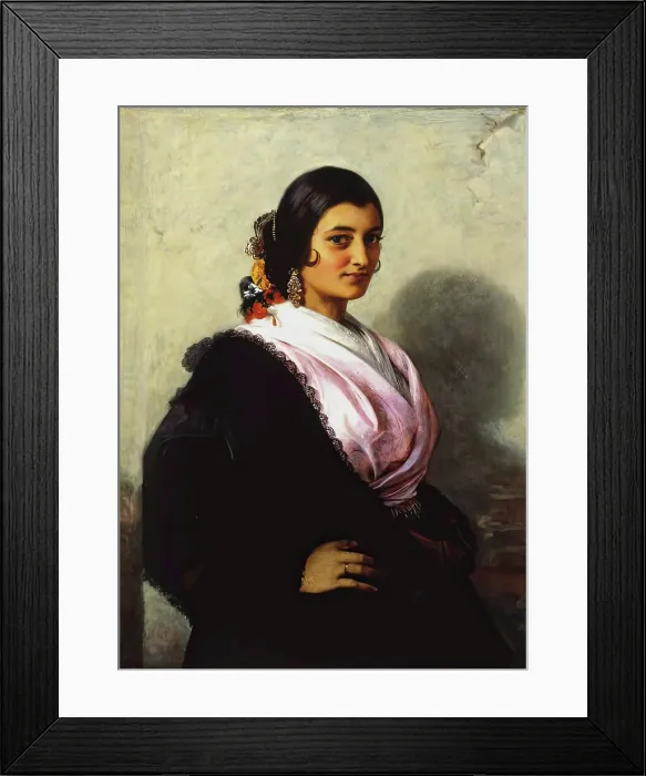 Framed Print : La Perla de Triana, 1852. Creator: John Phillip Framed Print : La Perla de Triana, 1852. Creator: John Phillip