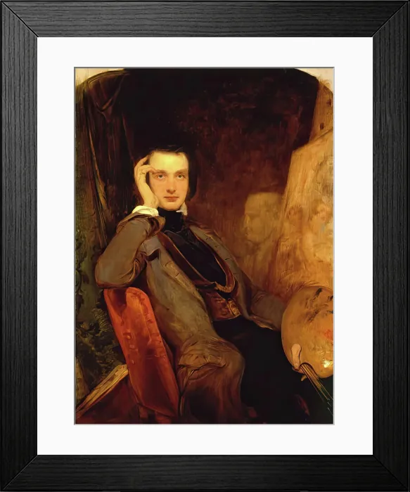 Framed Print : Self Portrait, c1840s. Creator: John Phillip Framed Print : Self Portrait, c1840s. Creator: John Phillip