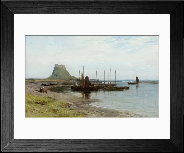 Framed Print : Holy Island Castle, 1880. Creator: George Reid Framed Print : Holy Island Castle, 1880. Creator: George Reid