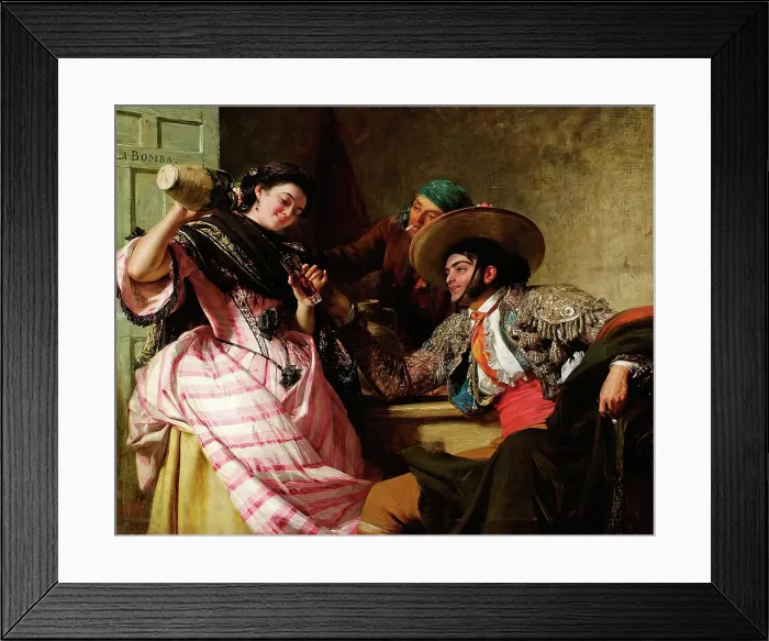 Framed Print : La Bomba, 1863. Creator: John Phillip Framed Print : La Bomba, 1863. Creator: John Phillip
