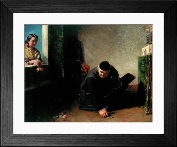 Framed Print : Gathering The Offerings, c1855. Creator: John Phillip