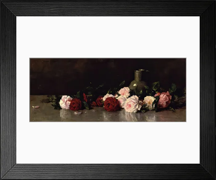 Framed Print : Roses, 1884. Creator: George Reid Framed Print : Roses, 1884. Creator: George Reid