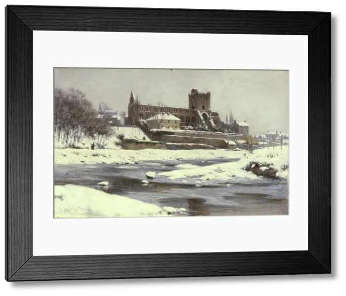 Framed Print : Jedburgh Abbey, 1876. Creator: George Reid Framed Print : Jedburgh Abbey, 1876. Creator: George Reid