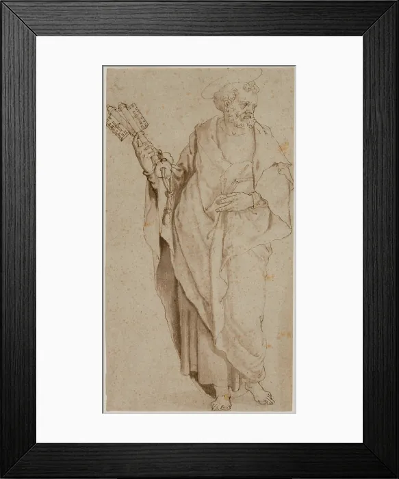 Framed Print : Saint Peter, c1575. Creator: Orazio Samacchini