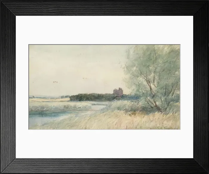 Framed Print : Spynie Castle, 1900-1924. Creator: George Russell Gowans Framed Print : Spynie Castle, 1900-1924. Creator: George Russell Gowans