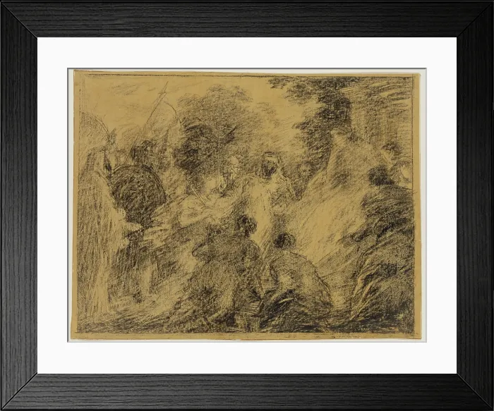 Framed Print : Les Troyens a Carthage, between 1836 and 1904. Creator: Henri Fantin-Latour