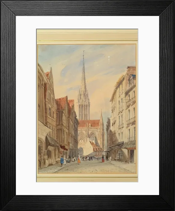 Framed Print : St Pierre, Caen, 1832. Creator: Thomas Shotter Boys Framed Print : St Pierre, Caen, 1832. Creator: Thomas Shotter Boys