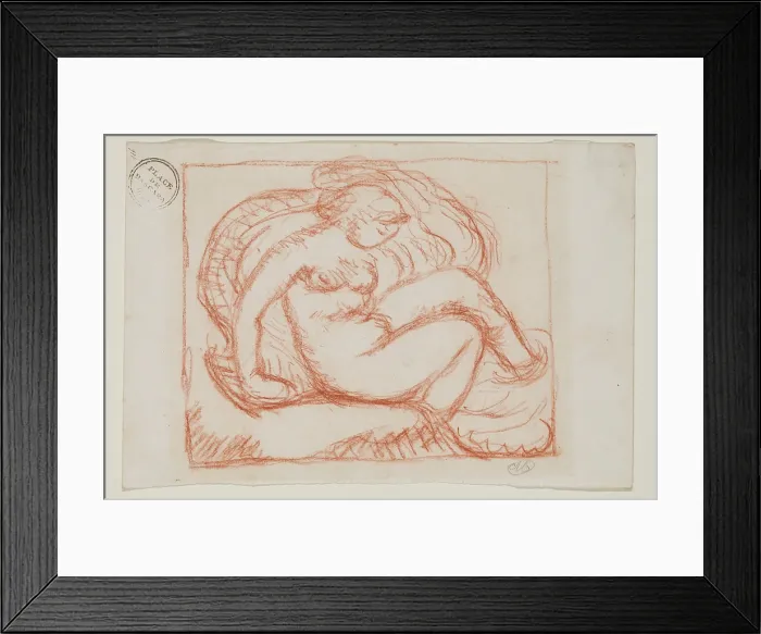 Framed Print : Fountain, between 1861 and 1944. Creator: Aristide Maillol Framed Print : Fountain, between 1861 and 1944. Creator: Aristide Maillol