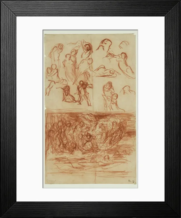 Framed Print : Figures, between 1807 and 1876. Creator: Narcisse Virgile Diaz de la Pena Framed Print : Figures, between 1807 and 1876. Creator: Narcisse Virgile Diaz de la Pena