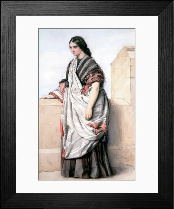 Framed Print : Rebecca, 1845-1855. Creator: William Dyce Framed Print : Rebecca, 1845-1855. Creator: William Dyce