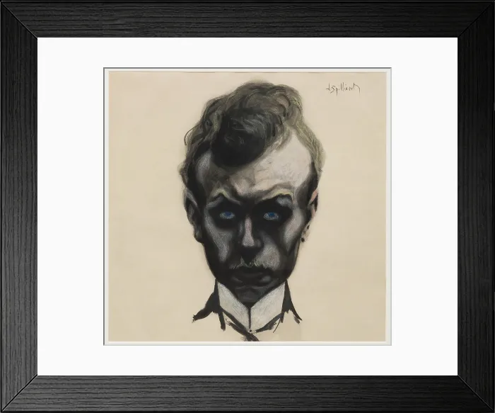 Framed Print : Self-Portrait, c1903. Creator: Leon Spilliaert Framed Print : Self-Portrait, c1903. Creator: Leon Spilliaert