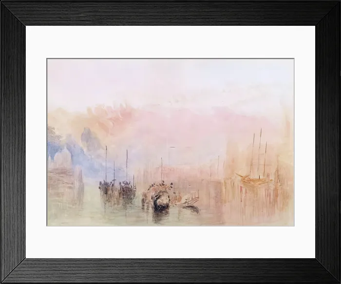 Framed Print : Canal Scene with Shipping, 1800-1824. Creator: Unknown Framed Print : Canal Scene with Shipping, 1800-1824. Creator: Unknown