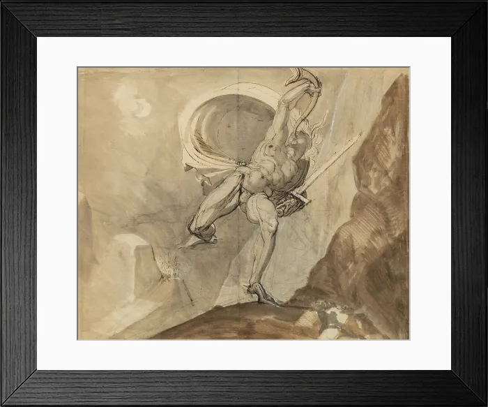 Framed Print : Roland at Roncesvalles, c.between 1800 and 1810. Creator: Henry Fuseli Framed Print : Roland at Roncesvalles, c.between 1800 and 1810. Creator: Henry Fuseli