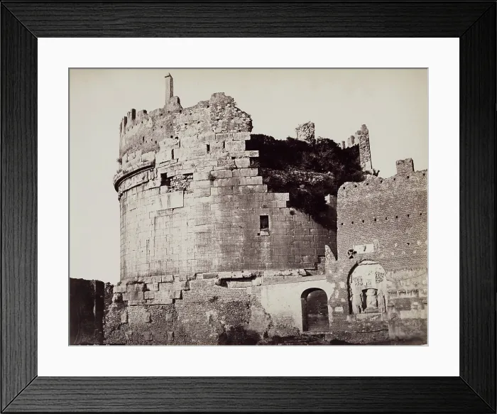 Framed Print : Tomb of Cecilia Metella, Rome, c1860. Creators: Gioacchino Altobelli, Pompeo Molins, Altobelli & Molins Framed Print : Tomb of Cecilia Metella, Rome, c1860. Creators: Gioacchino Altobelli, Pompeo Molins, Altobelli & Molins