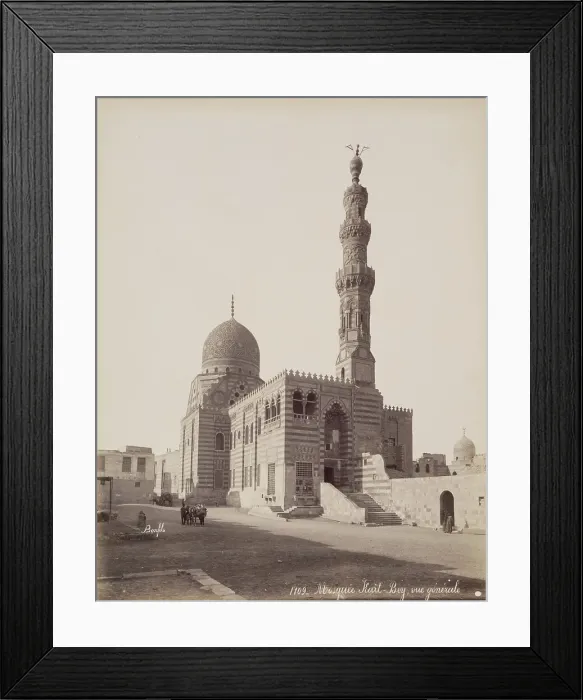 Framed Print : The Mosque of Kait Bey after Restoration, Cairo, c1882. Creator: Felix Bonfils Framed Print : The Mosque of Kait Bey after Restoration, Cairo, c1882. Creator: Felix Bonfils