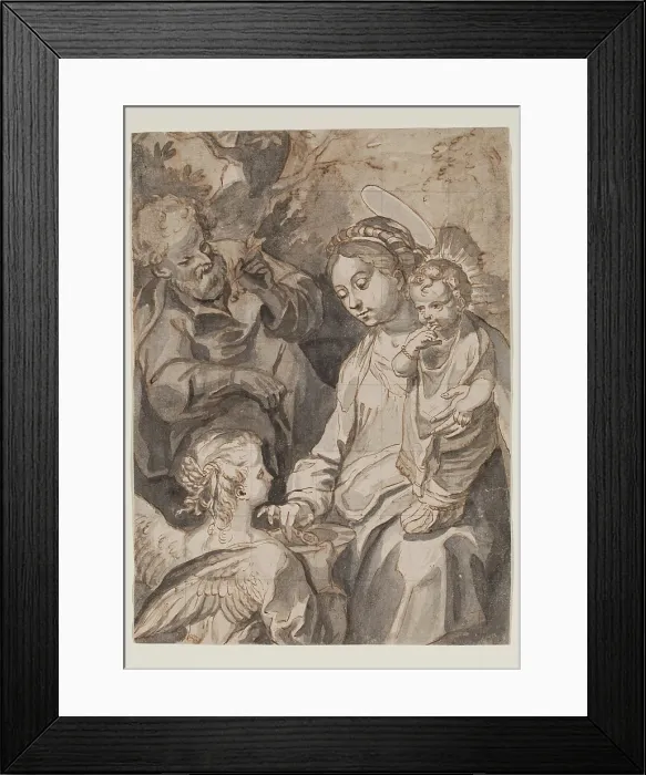 Framed Print : Holy Family, between mid-18th and early 19th century. Creator: Giovanni Battista Cecchi Framed Print : Holy Family, between mid-18th and early 19th century. Creator: Giovanni Battista Cecchi