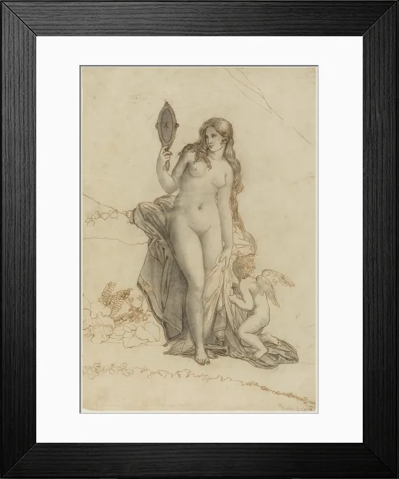 Framed Print : Aphrodite, between late 18th and early 19th century. Creator: Anne-Louis Girodet de Roussy-Trioson Framed Print : Aphrodite, between late 18th and early 19th century. Creator: Anne-Louis Girodet de Roussy-Trioson