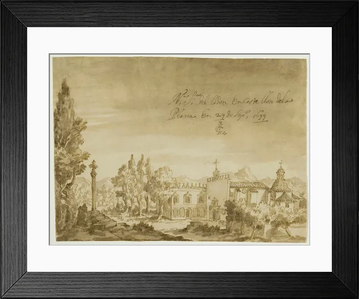 Framed Print : El santuario- basilica de Nuestra Senora del Lledo en Castellon de la Plana, 1699. Creator: Juan Conchillos Falco Framed Print : El santuario- basilica de Nuestra Senora del Lledo en Castellon de la Plana, 1699. Creator: Juan Conchillos Falco