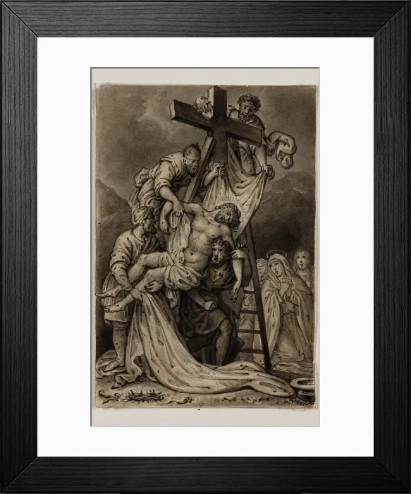Framed Print : Descent from the Cross, early 19th century. Creators: Alexandre Joseph Desenne, Jesus Christ Framed Print : Descent from the Cross, early 19th century. Creators: Alexandre Joseph Desenne, Jesus Christ