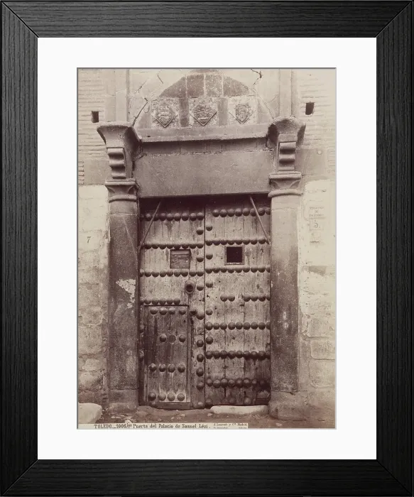 Framed Print : Puerta del Palacio de Samuel Levi, Toledo, c1885. Creator: Juan Laurent Framed Print : Puerta del Palacio de Samuel Levi, Toledo, c1885. Creator: Juan Laurent
