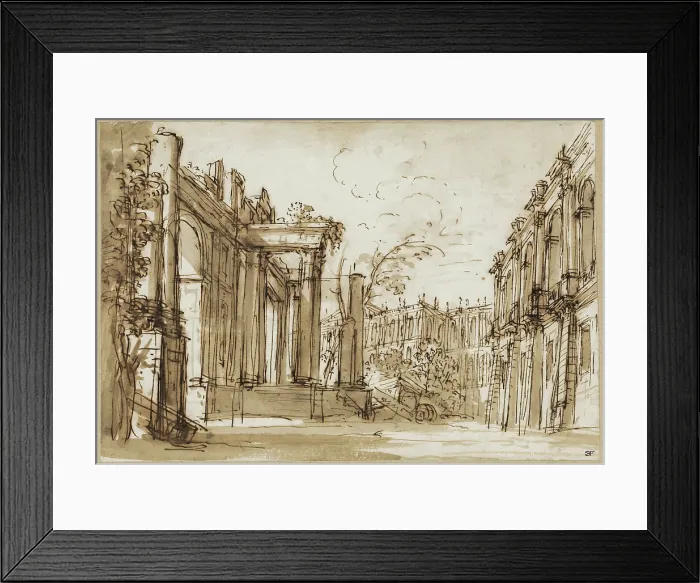 Framed Print : A Fantastic View of an Imperial City, c.between 1740 and 1760. Creator: Giuseppe Valeriani Framed Print : A Fantastic View of an Imperial City, c.between 1740 and 1760. Creator: Giuseppe Valeriani