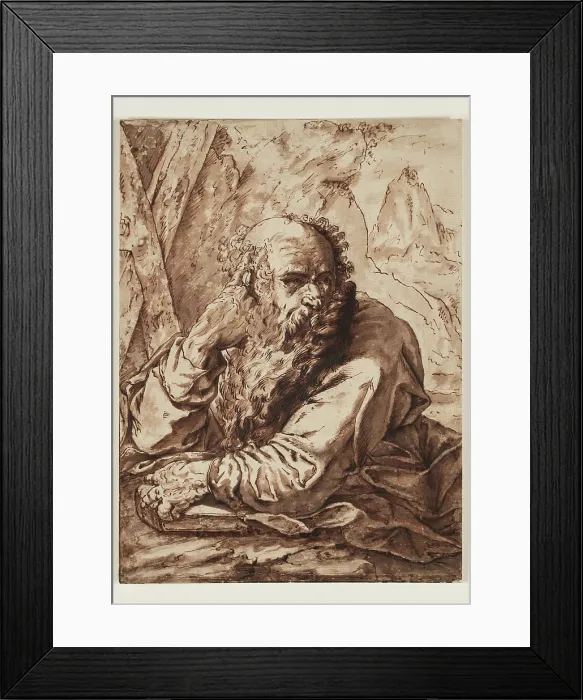 Framed Print : Saint Andrew, 17th century. Creator: Hendrik Goltzius Framed Print : Saint Andrew, 17th century. Creator: Hendrik Goltzius