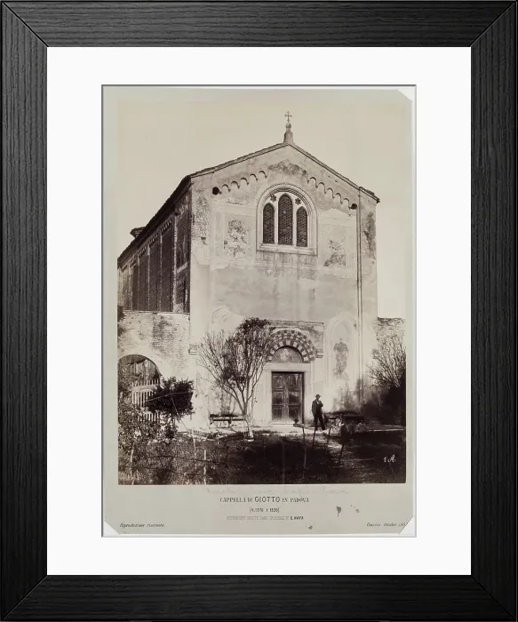 Framed Print : Facade of Arena Chapel, Padua, c1865. Creator: Carlo Naya Framed Print : Facade of Arena Chapel, Padua, c1865. Creator: Carlo Naya