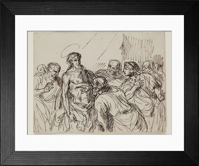 Framed Print : Doubting Thomas, between late 18th and early 19th century. Creator: Francois-Xavier Fabre Framed Print : Doubting Thomas, between late 18th and early 19th century. Creator: Francois-Xavier Fabre