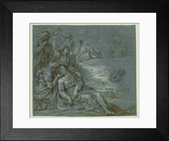Framed Print : Lamentation, c1680. Creator: Michel Ange Corneille Framed Print : Lamentation, c1680. Creator: Michel Ange Corneille