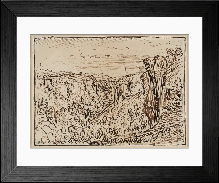 Framed Print : Gorges du Lizon. Creator: Theodore Rousseau Framed Print : Gorges du Lizon. Creator: Theodore Rousseau
