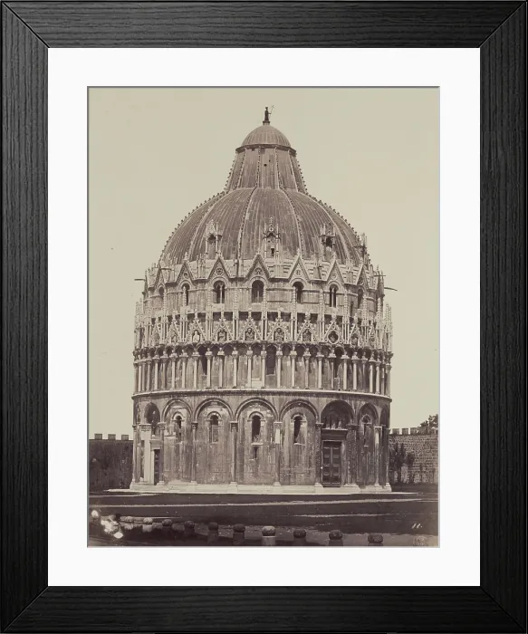 Framed Print : The Baptistery, Pisa, 1850 / 1900. Creator: Alinari Framed Print : The Baptistery, Pisa, 1850 / 1900. Creator: Alinari
