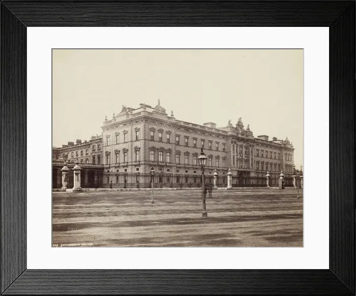 Framed Print : Buckingham Palace, between 1870 and 1880. Creator: Francis Bedford Framed Print : Buckingham Palace, between 1870 and 1880. Creator: Francis Bedford