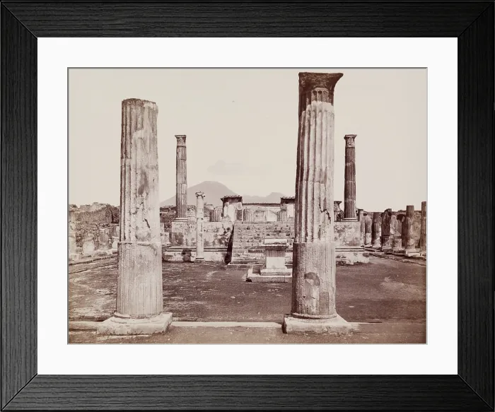 Framed Print : Temple of Venus, Pompeii, between 1880 and 1890. Creator: Giorgio Sommer Framed Print : Temple of Venus, Pompeii, between 1880 and 1890. Creator: Giorgio Sommer
