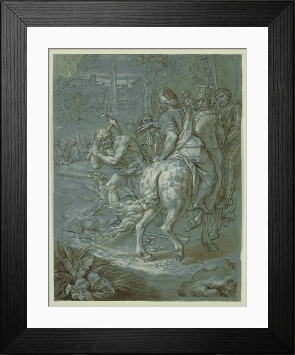 Framed Print : Breaking Ground for the Erection of the Cross, c1680. Creator: Michel Ange Corneille Framed Print : Breaking Ground for the Erection of the Cross, c1680. Creator: Michel Ange Corneille