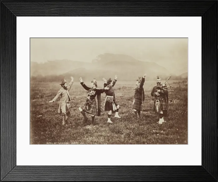 Framed Print : Reel of the Tulloch, between 1870 and 1880. Creator: James Valentine Framed Print : Reel of the Tulloch, between 1870 and 1880. Creator: James Valentine
