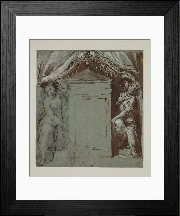 Framed Print : Study for a Wall Decoration, c1561. Creator: Federico Barocci Framed Print : Study for a Wall Decoration, c1561. Creator: Federico Barocci